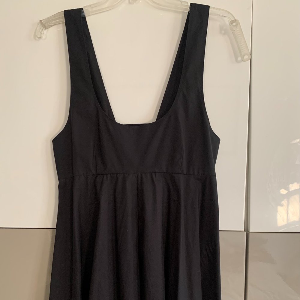 THEORY COTTON SUNDRESS W/ ADJUSTABLE BUTTON STRAPS